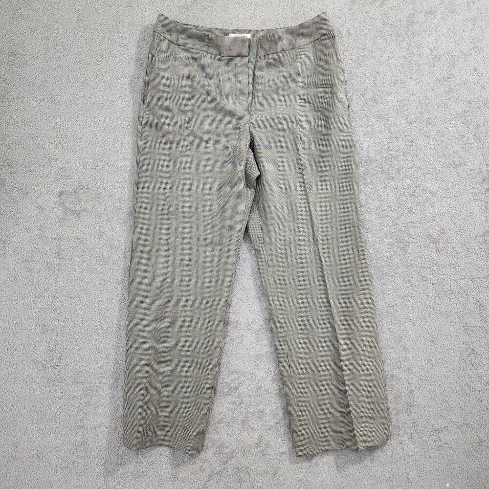 Talbots Womens 14P Stretch Wool Blend Dress Pants Houndstooth Pattern  JCT